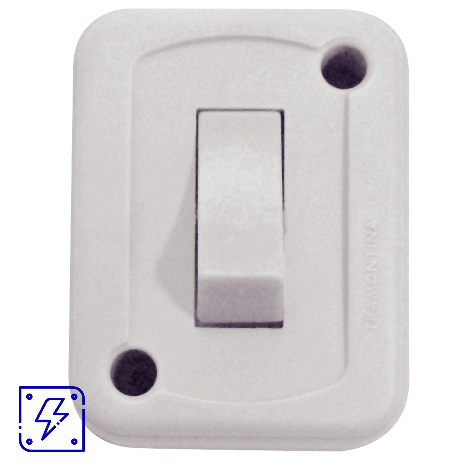 Interruptor de Sobrepor 1 Tecla Simples 10 A 250 V Tramontina Branco 50 UNIDADES EMB.MINIMA