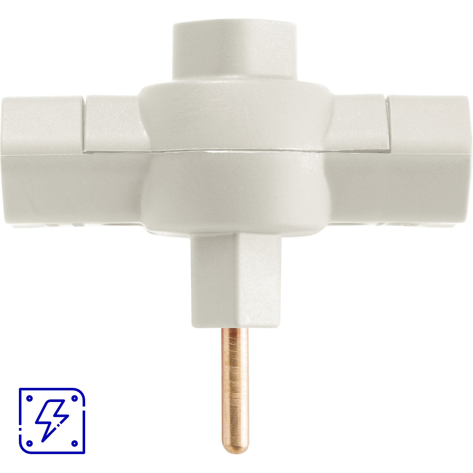 Plugue T 2P 10 A 250 V Tramontina Cinza 100 UNIDADES EMB.MINIMA