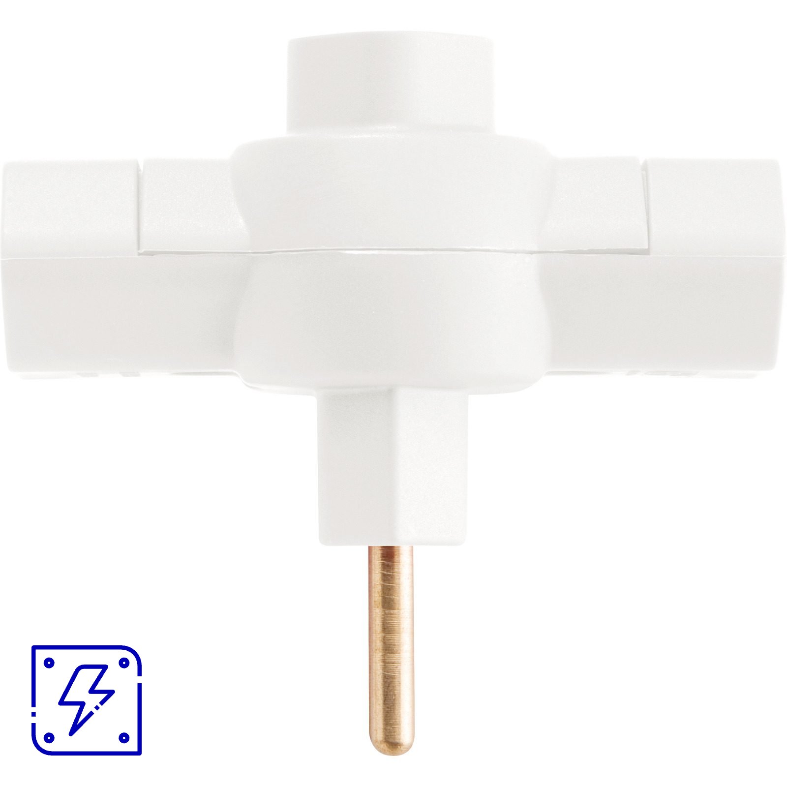 Plugue T 2P 10 A 250 V Tramontina Branco 100 UNIDADES EMB.MINIMA