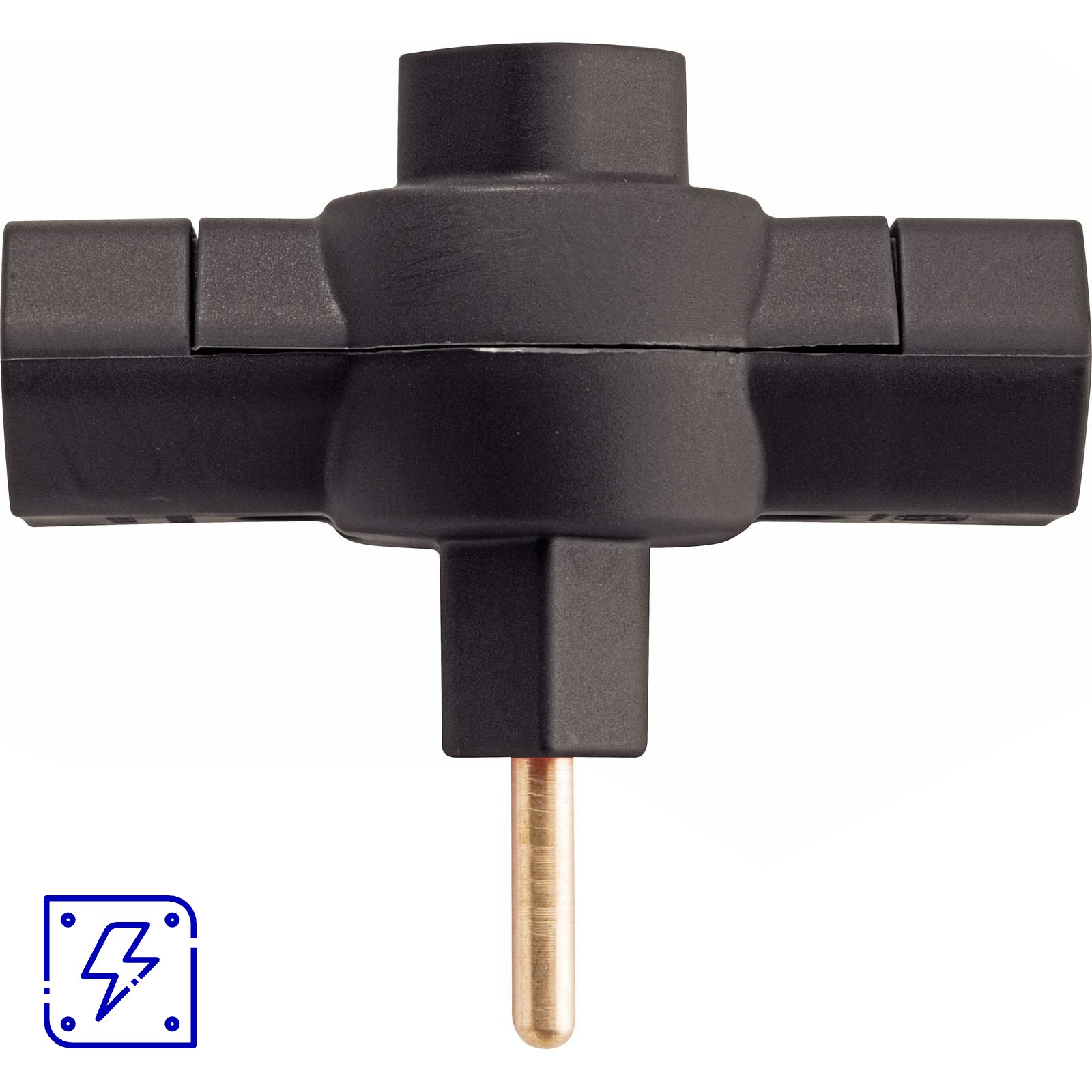 Plugue T 2P 10 A 250 V Tramontina Preto 100 UNIDADES EMB.MINIMA