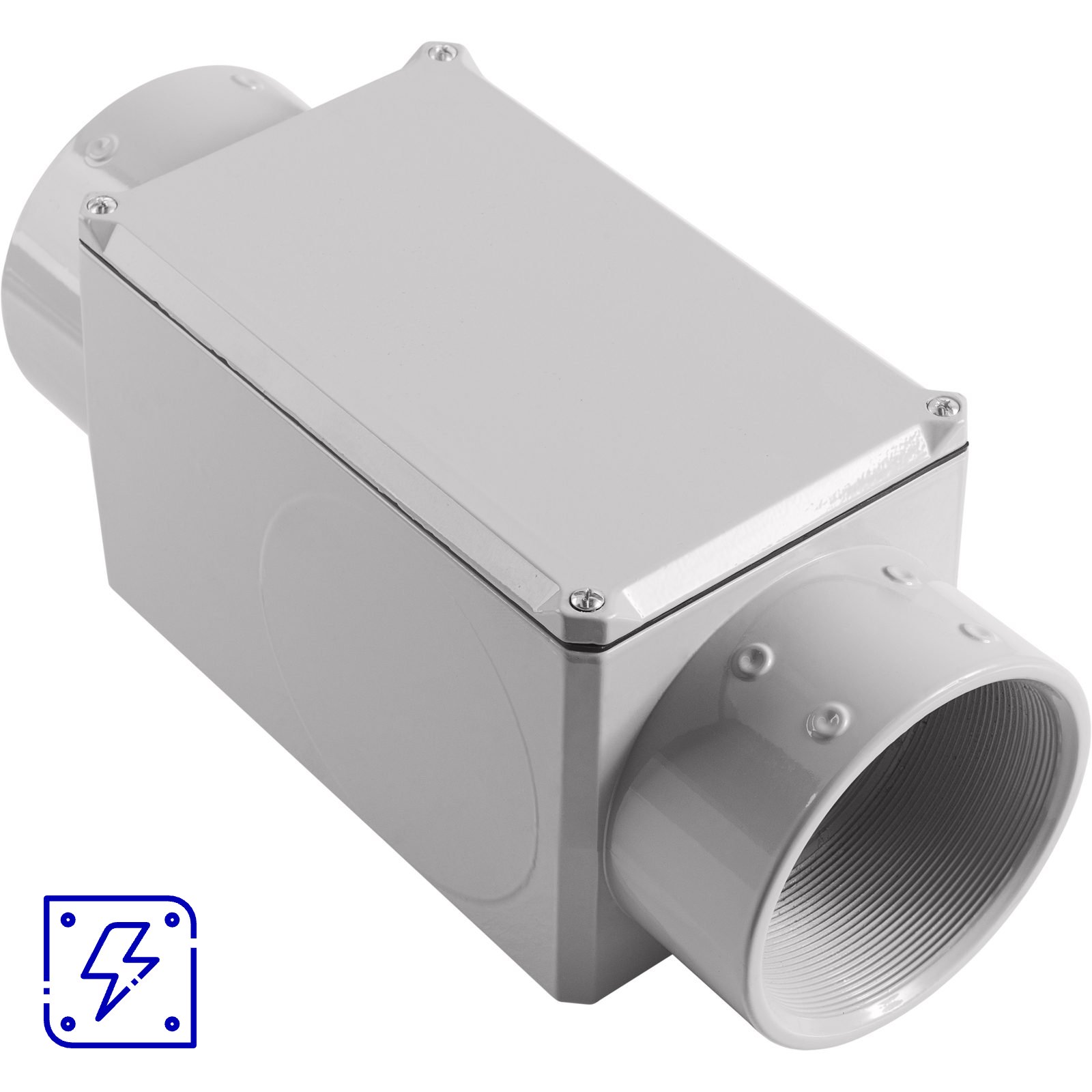 Condulete Fixo 4" Tipo C Tramontina com Rosca BSP com Tampa e com Pintura Eletrostática 1 UNIDADES EMB.MINIMA