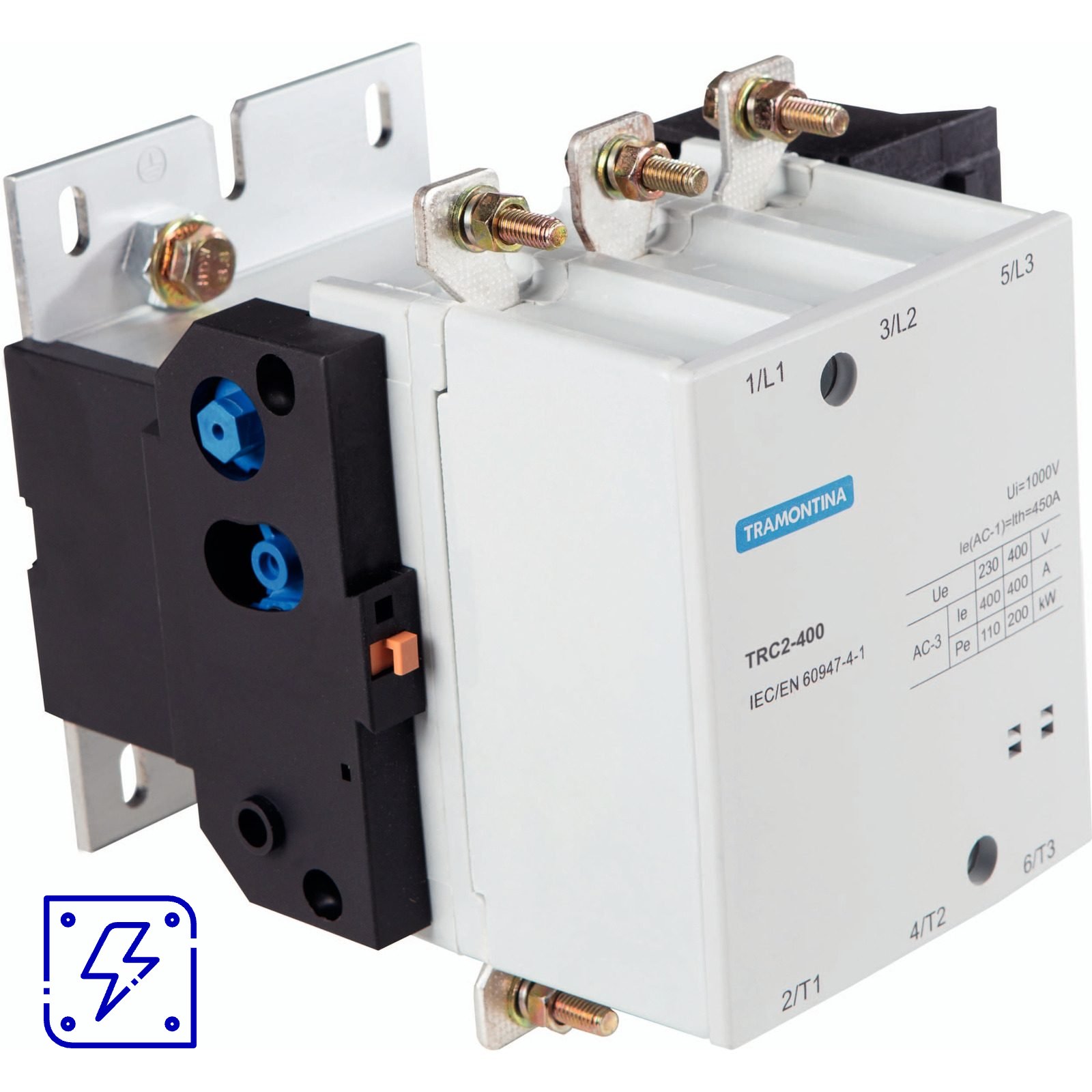 Contator Tripolar Tramontina TRC2-400 400 A 220 Vca 1 UNIDADES EMB.MINIMA
