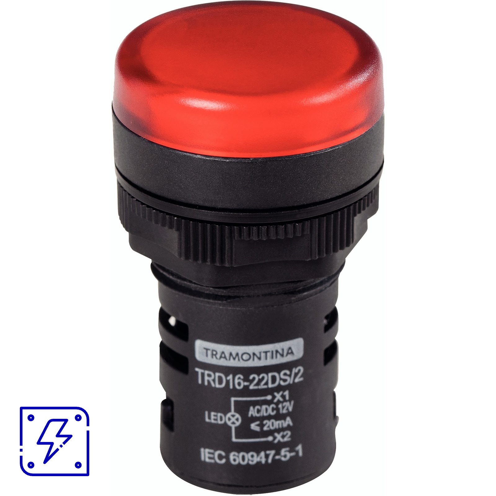 Sinalizador Tramontina TRD16-22DS/2 12 V Vermelho 10 UNIDADES EMB.MINIMA
