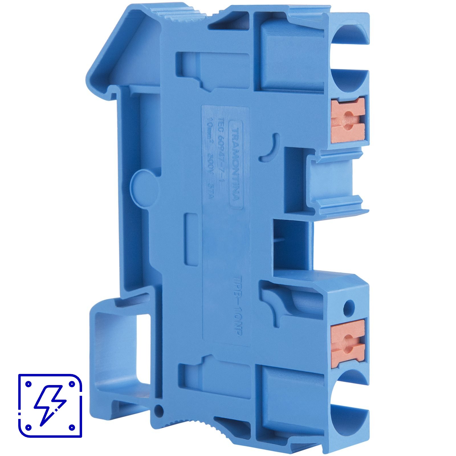 Borne de Conexão Push-In Azul 10 mm² Tramontina TPB-10NP 50 UNIDADES EMB.MINIMA