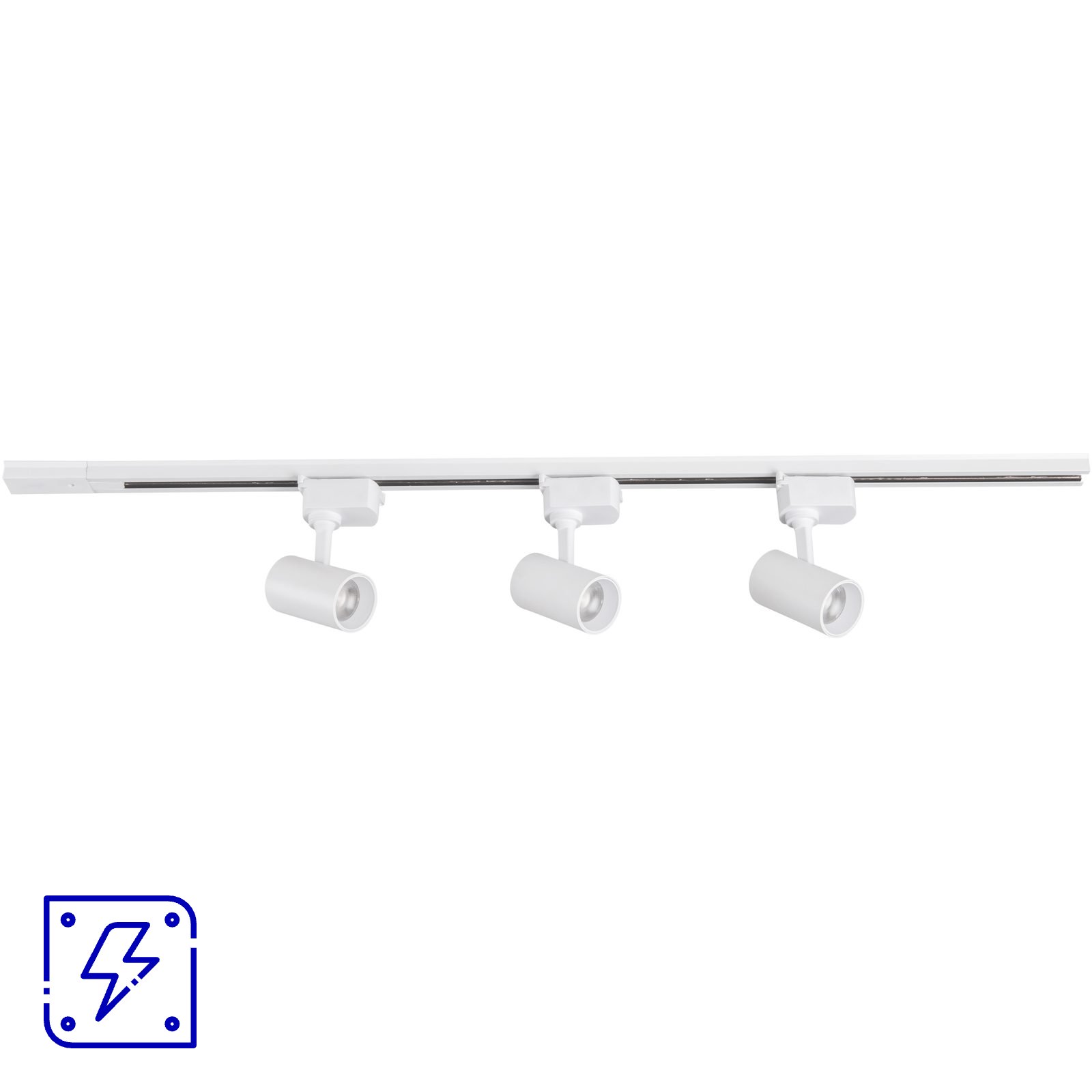 Luminária Trilho Eletrificado Tramontina 1 m com 3 Spots 5 W Branco 6500K Luz Branca 5 UNIDADES EMB.MINIMA