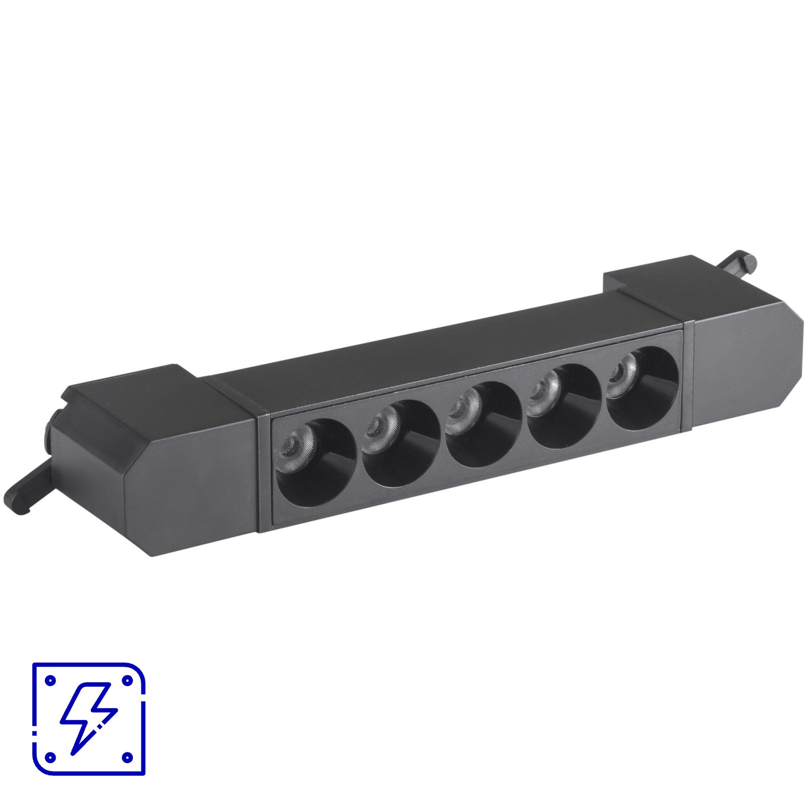 Luminária Pontual 10 W Tramontina Preta 3000 K Luz Amarela 200 mm 20 UNIDADES EMB.MINIMA