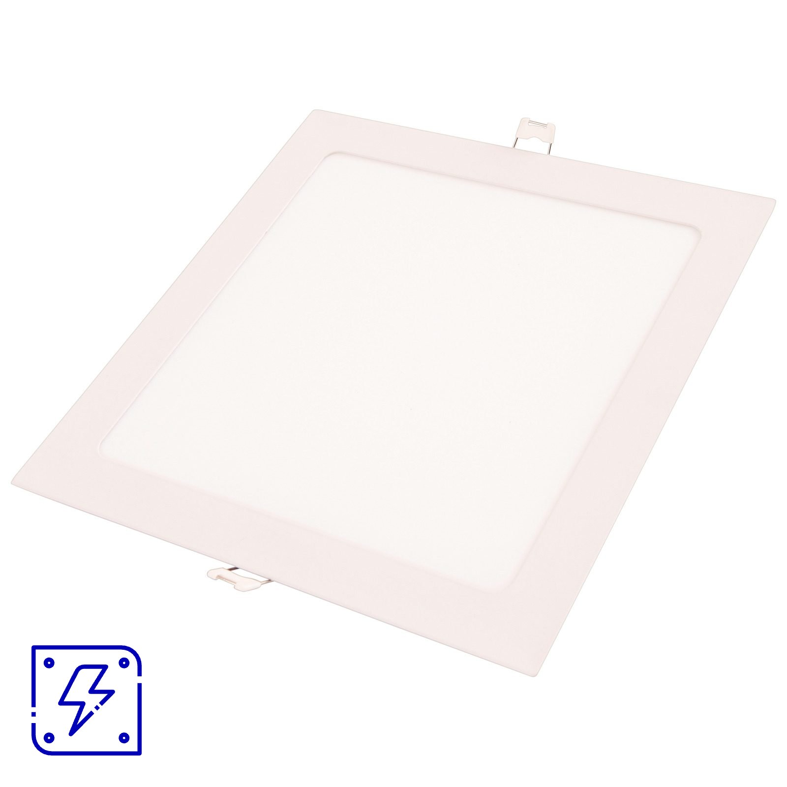 Plafon LED Tramontina Quadrado de Embutir Slim 12 W Bivolt 3000 K Luz Amarela 20 UN. EMB.MINIMA