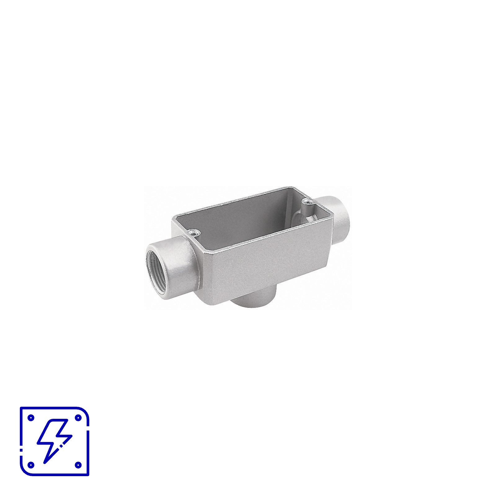 Condulete fixo 1.1/2" tipo "TB" - com tampa / rosca BSP / com pintura eletrostática a pó 12 UN. EMB.MINIMA