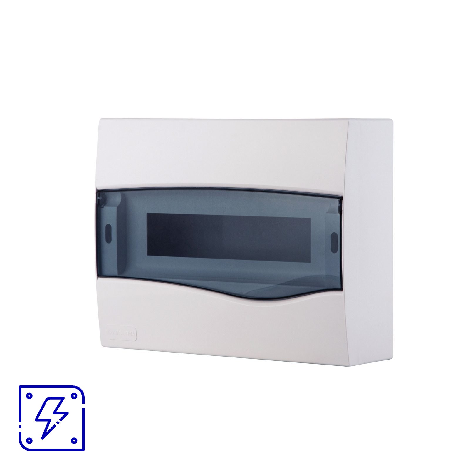 Quadro de Distribuição de Sobrepor 12 DIN ou 8 NEMA Tramontina com Porta Transparente 10 UNIDADES EMB.MINIMA