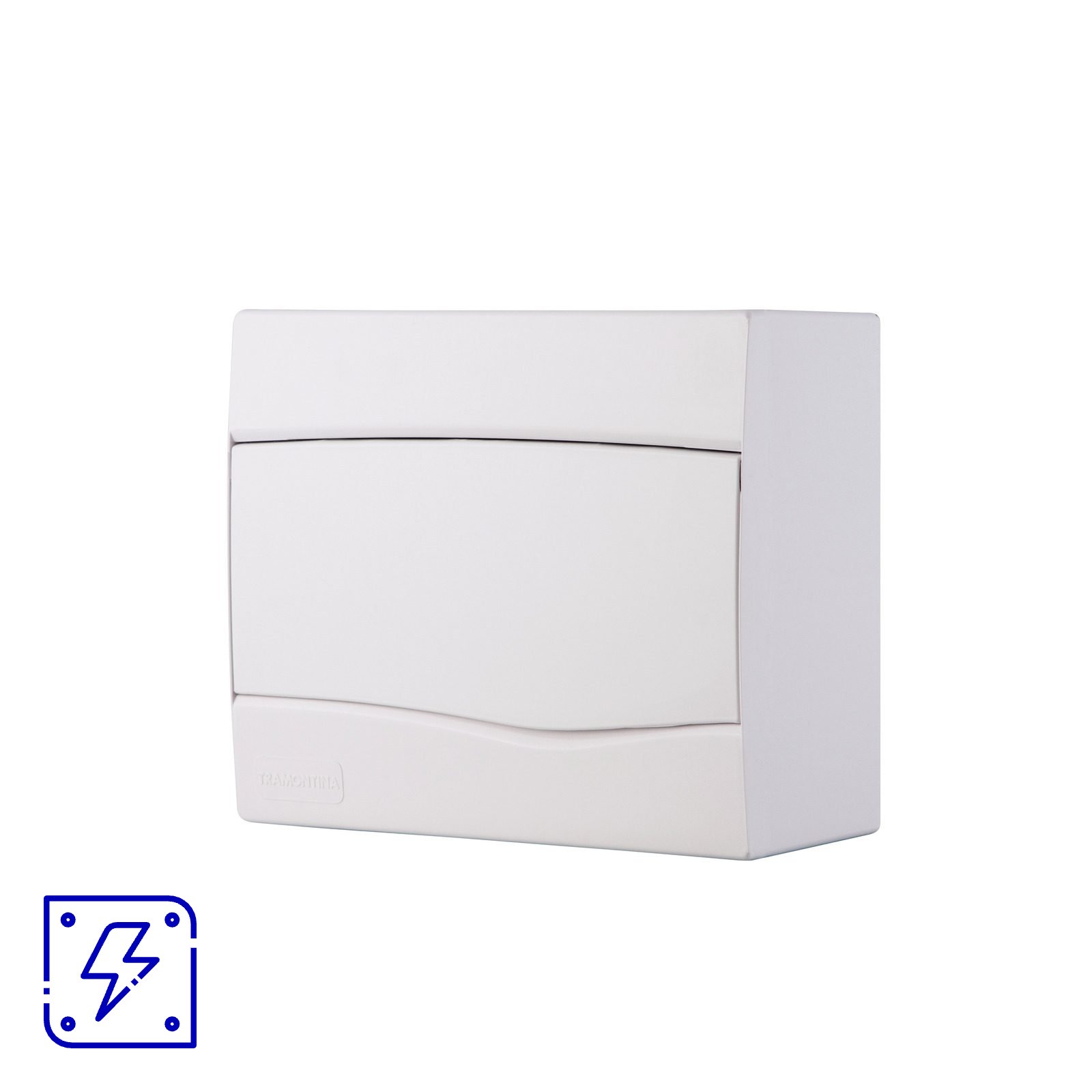 Quadro de Distribuição de Sobrepor 9 DIN ou 6 NEMA Tramontina com Porta Branca 10 UNIDADES EMB.MINIMA