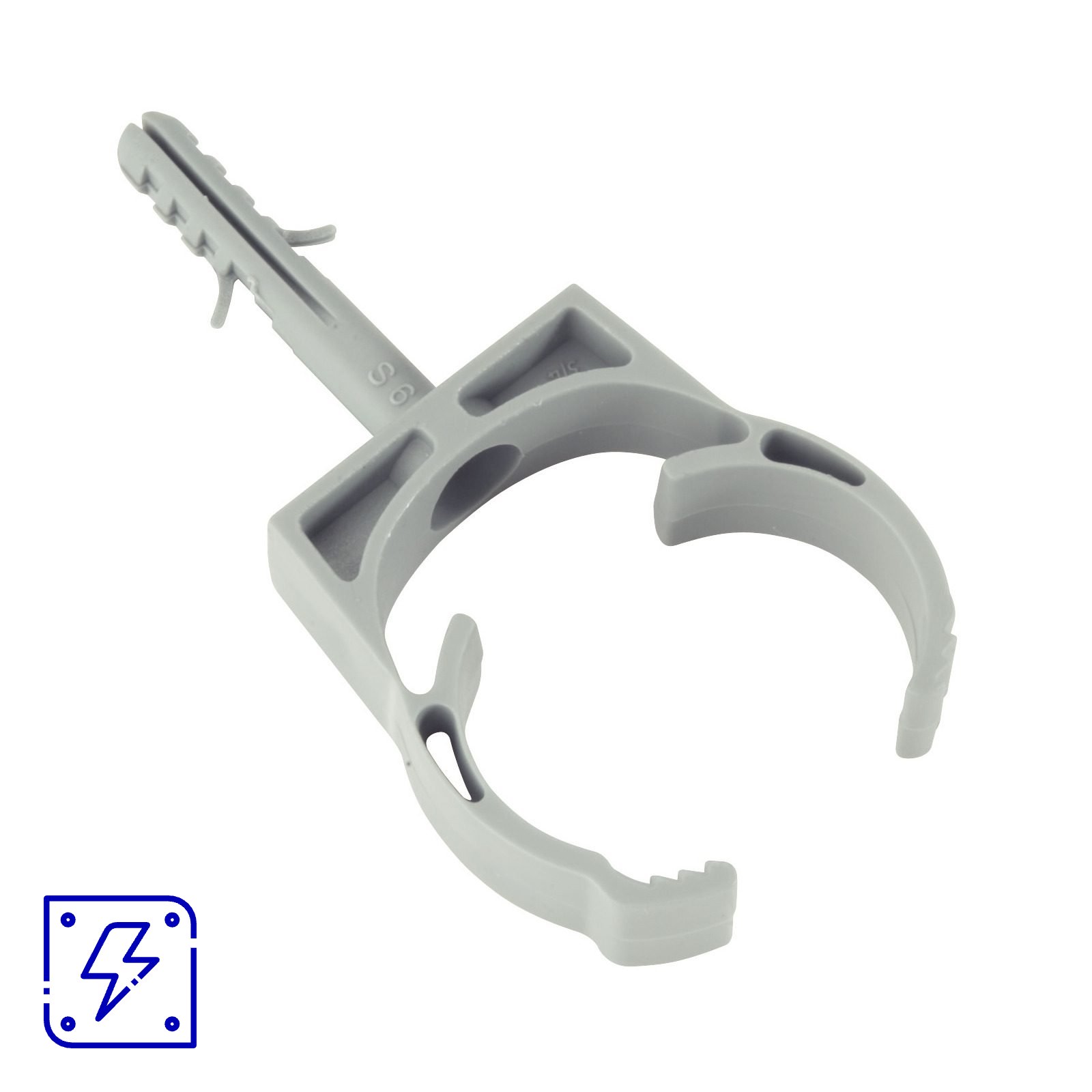 Abraçadeira com Bucha 3/4" Tramontina Cinza 1 UN. EMB.MINIMA