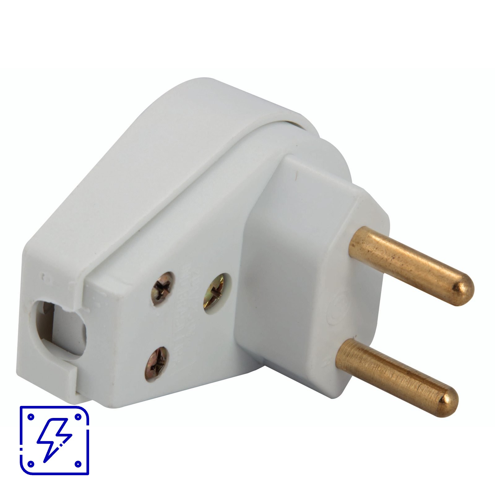 Plugue Angular 2P 250 V 10 A Tramontina Cinza 50 UNIDADES EMB.MINIMA