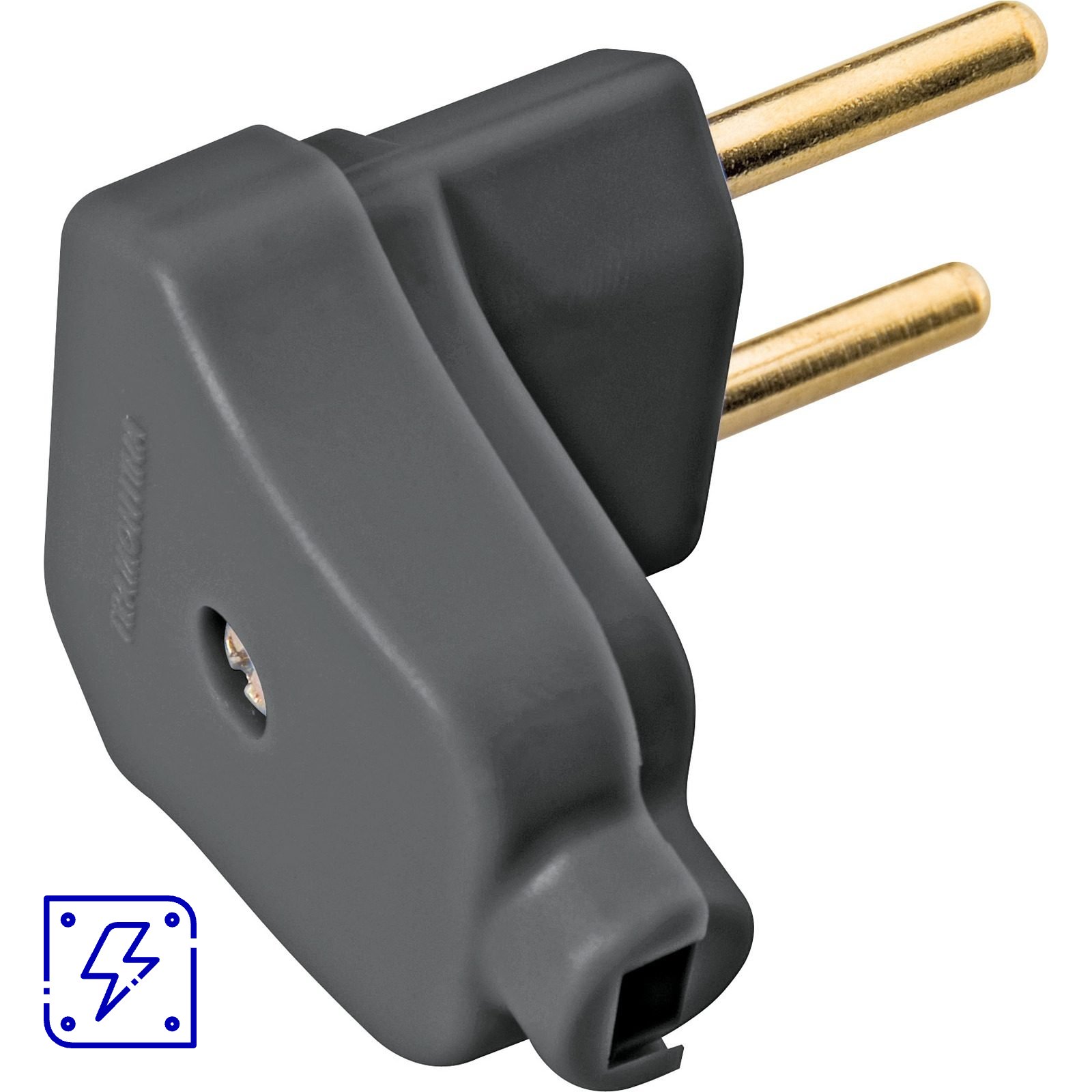 Plugue Angular Tramontina 2P 10 A 250 V Tramontina Preto 100 UN. EMB.MINIMA